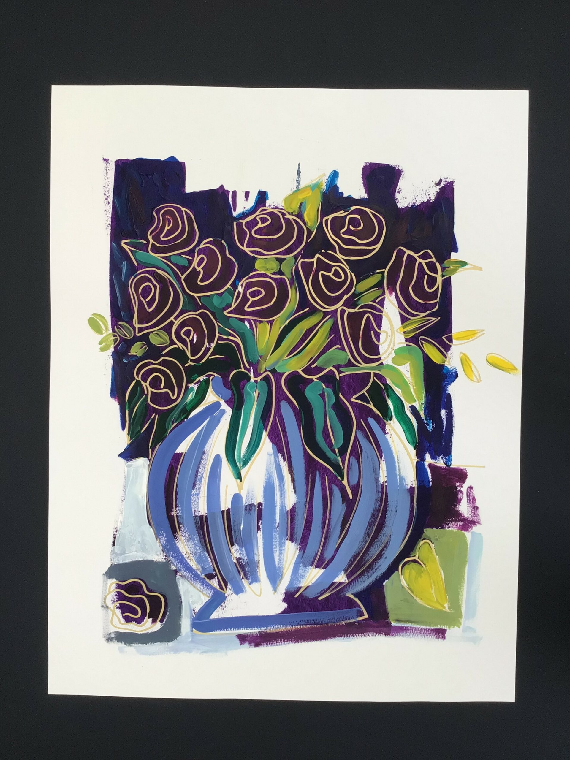 Bouquet violet, 200 €