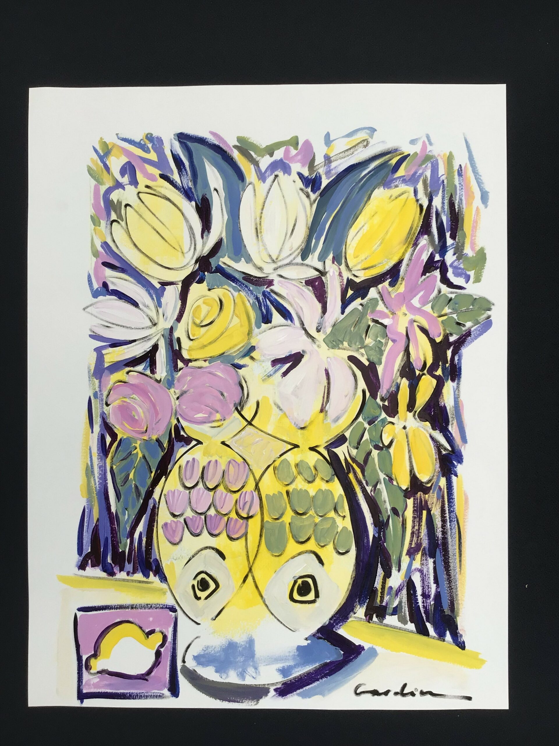 Menton, canson 50X65, 150€