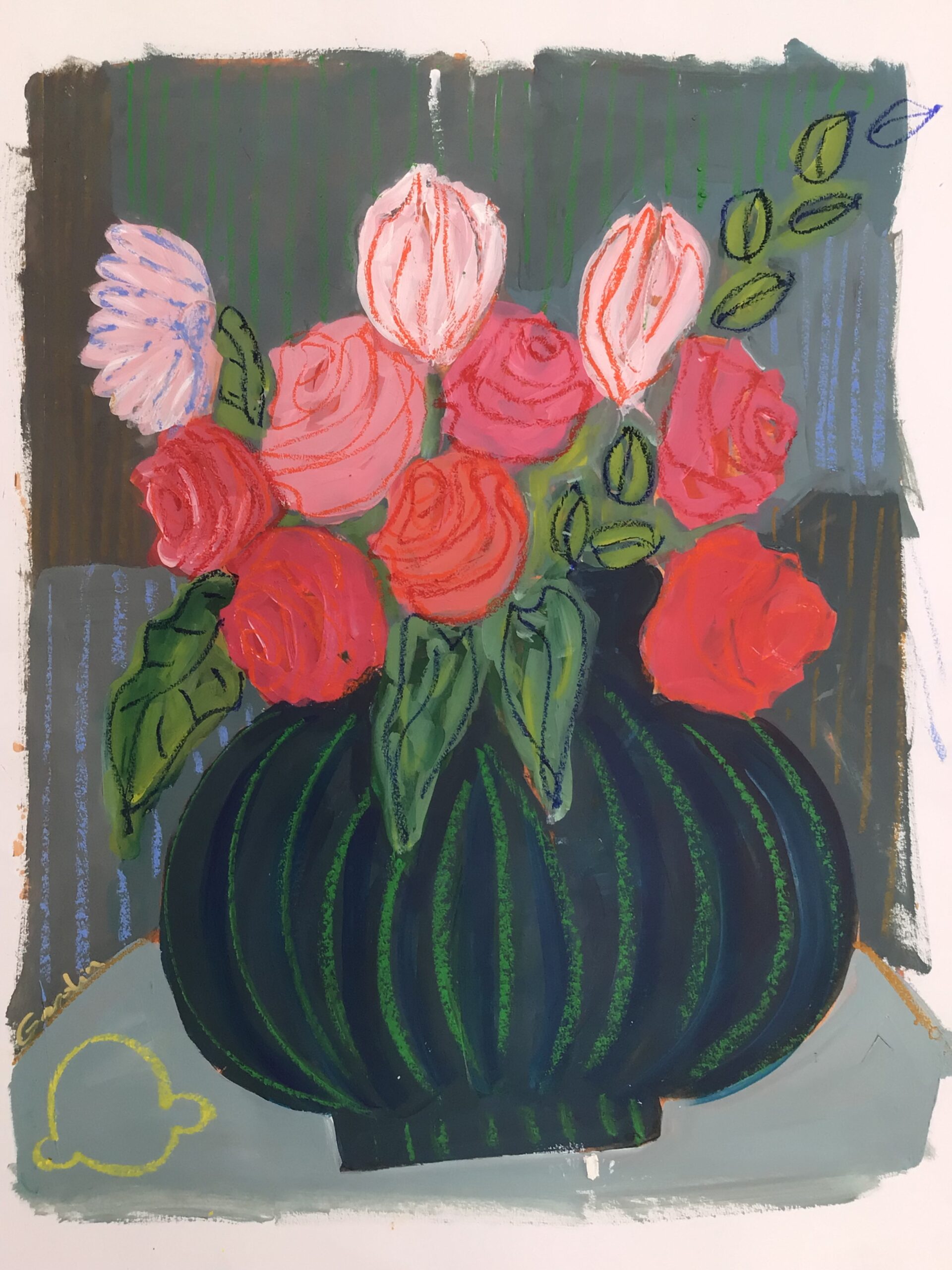 bouquet et fruits, 200 €
